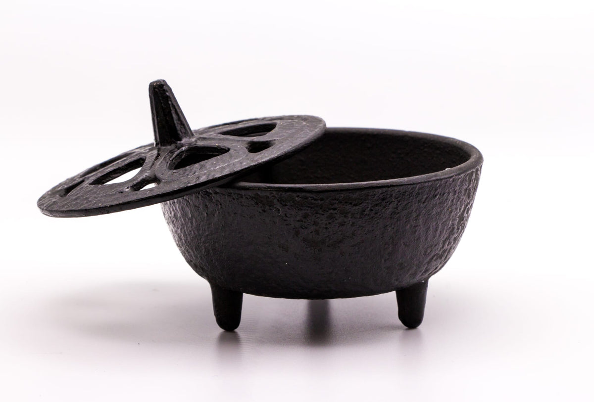 Cast Iron Incense Burner with Lid
