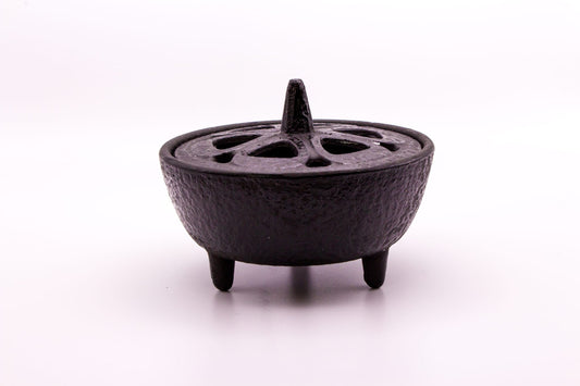 Cast Iron Incense Burner with Lid